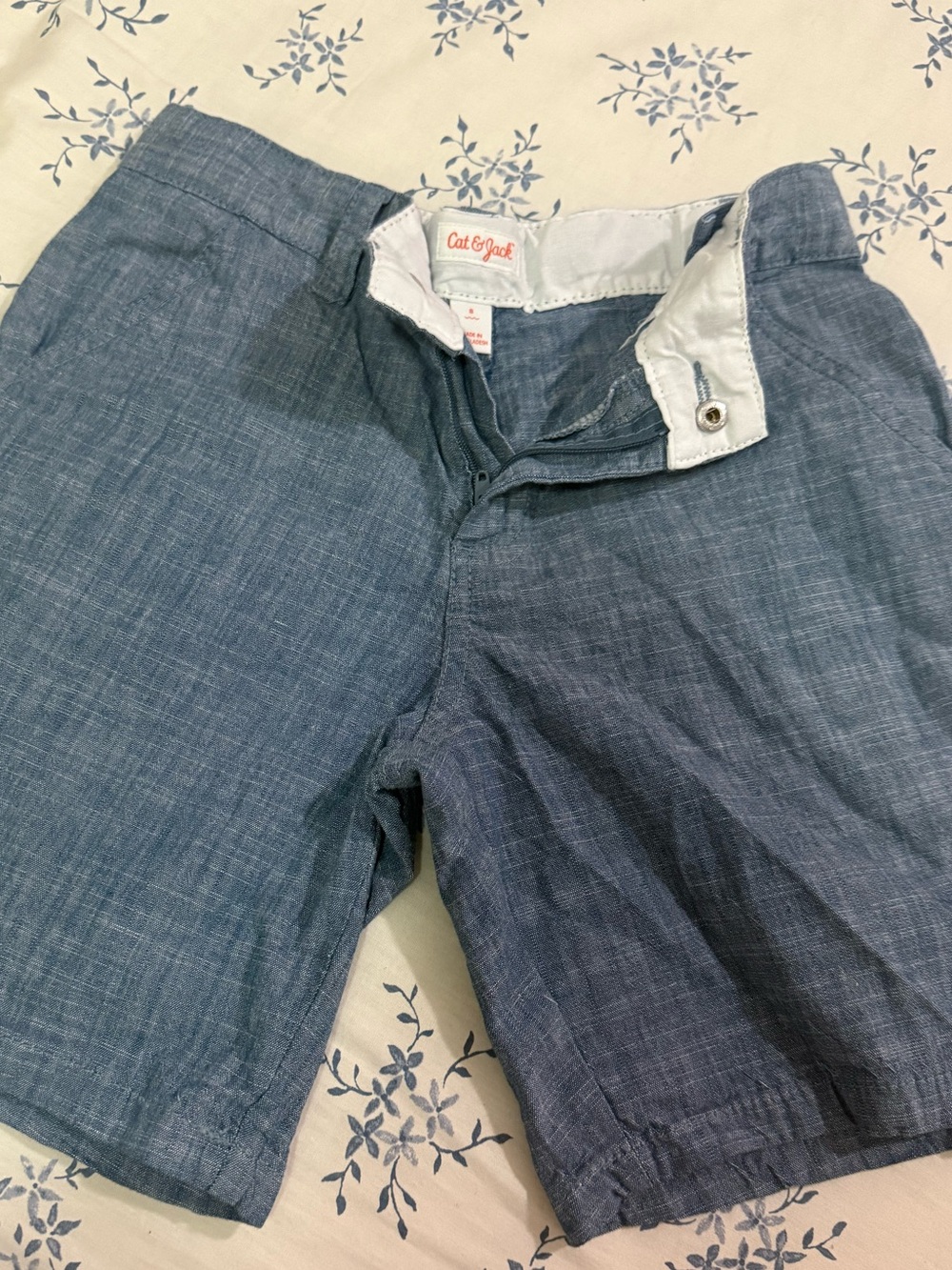 Cat & Jack Light Blue Chambray Kids' Shorts